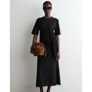 NEW! COS Maxi Dress with Side Slits in BLACK (L)